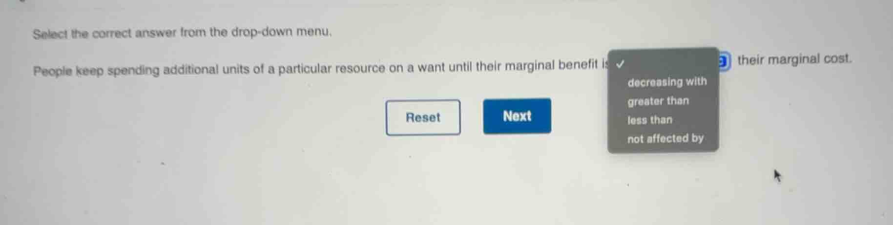 select the correct answer from the drop - down menu. people keep spendi…