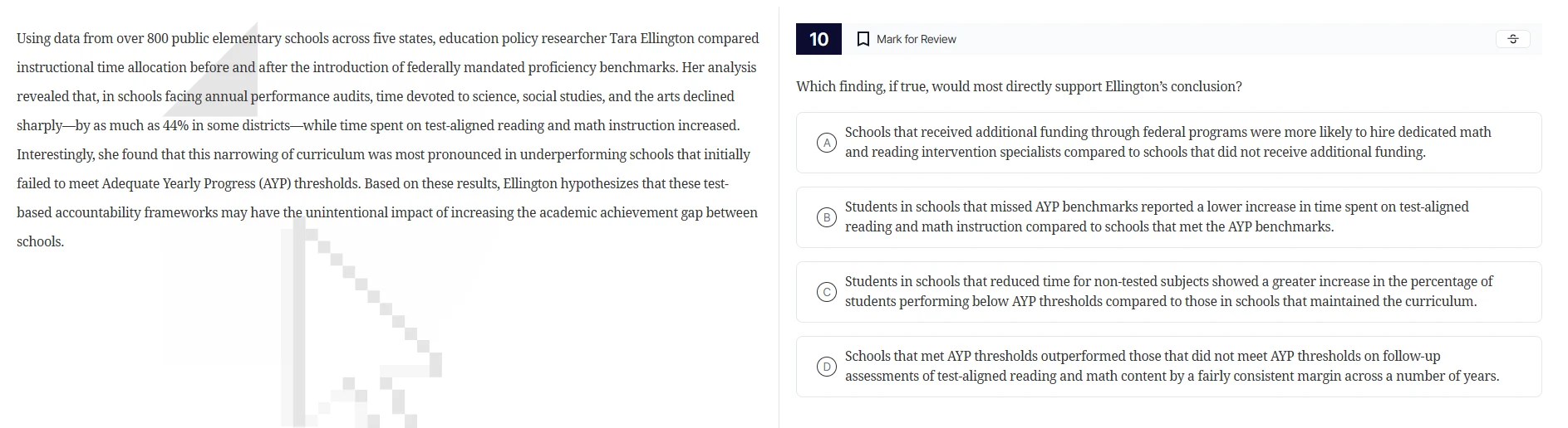 using data from over 800 public elementary schools across five states, …