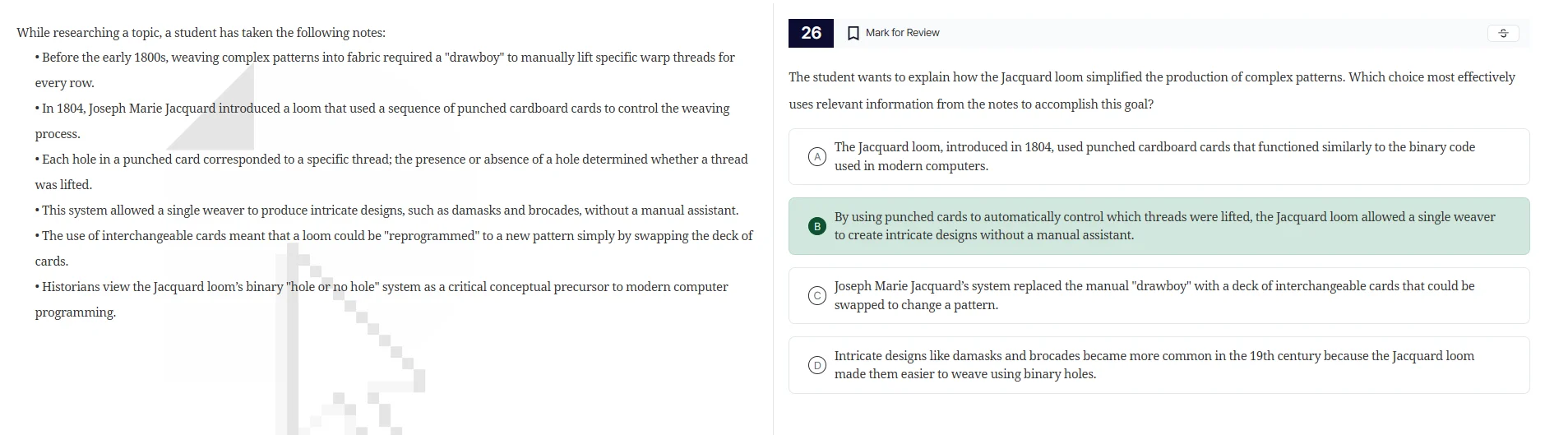 while researching a topic, a student has taken the following notes: - b…