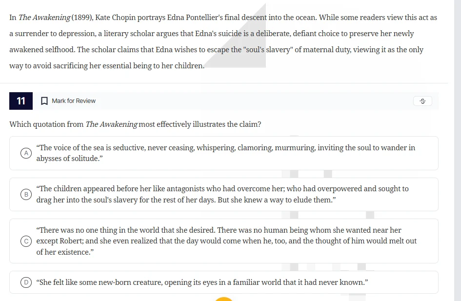 in the awakening (1899), kate chopin portrays edna pontelliers final de…