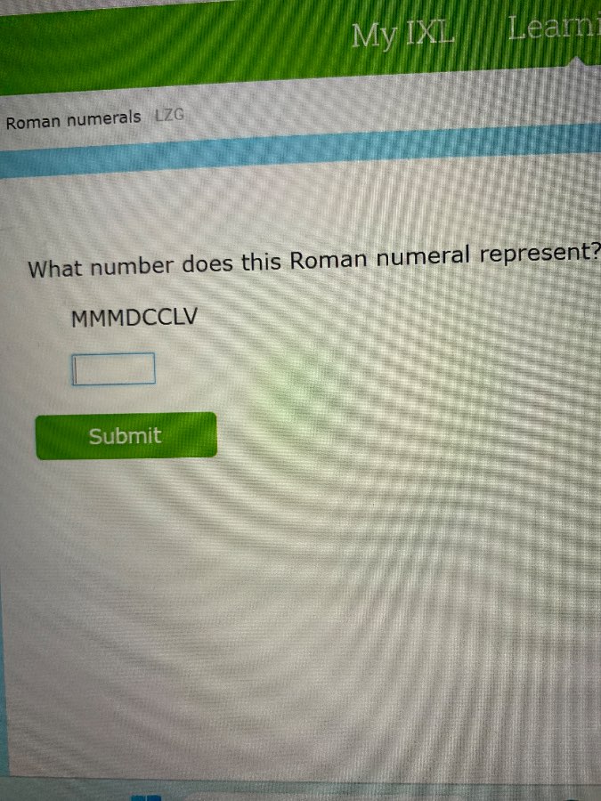 roman numerals lzg what number does this roman numeral represent? mmmdc…