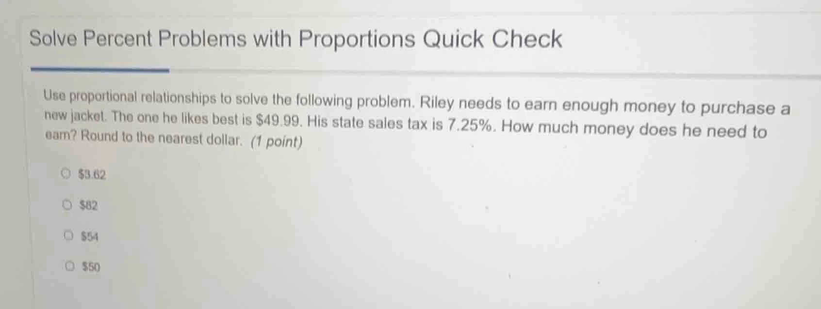 solve percent problems with proportions quick check use proportional re…