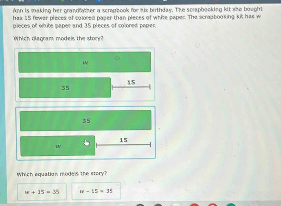 ann is making her grandfather a scrapbook for his birthday. the scrapbo…