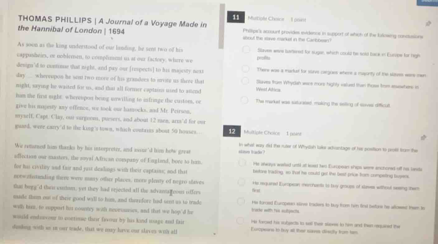 thomas phillips | a journal of a voyage made in the hannibal of london …