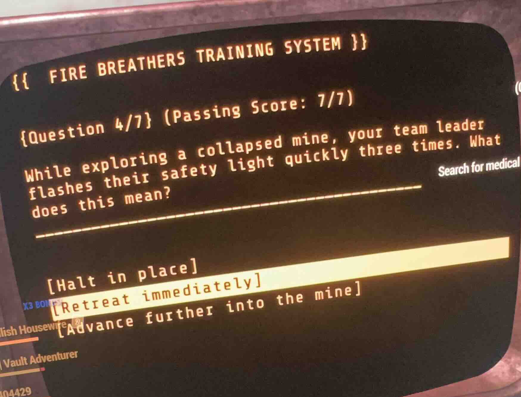 {{ fire breathers training system }} {question 4/7} (passing score: 7/7…