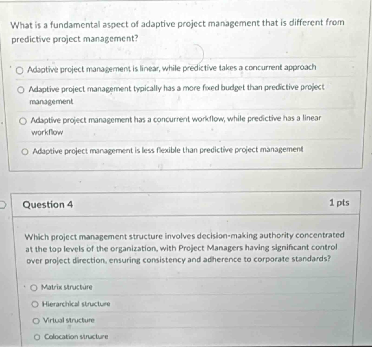 what is a fundamental aspect of adaptive project management that is dif…
