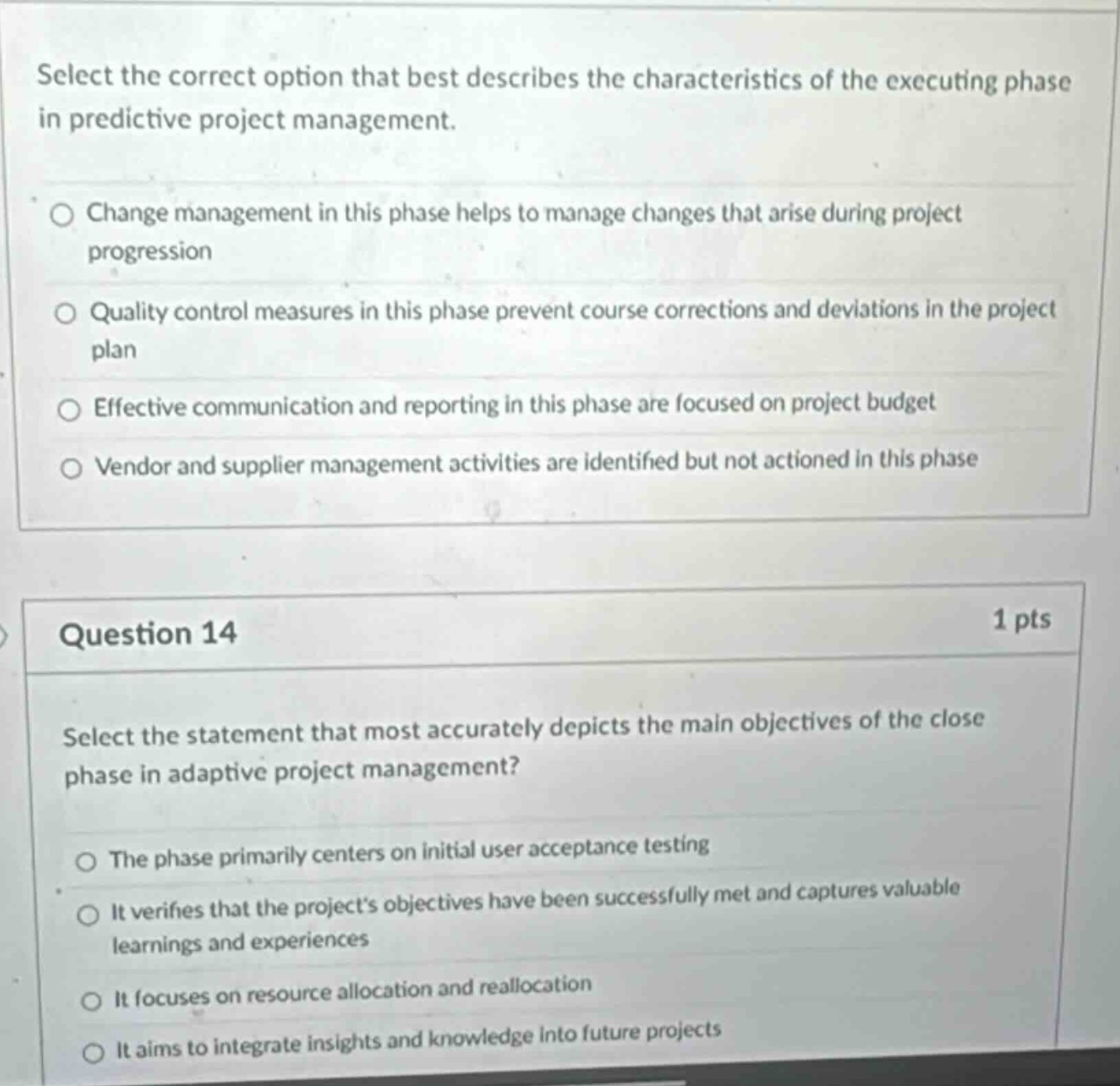 select the correct option that best describes the characteristics of th…
