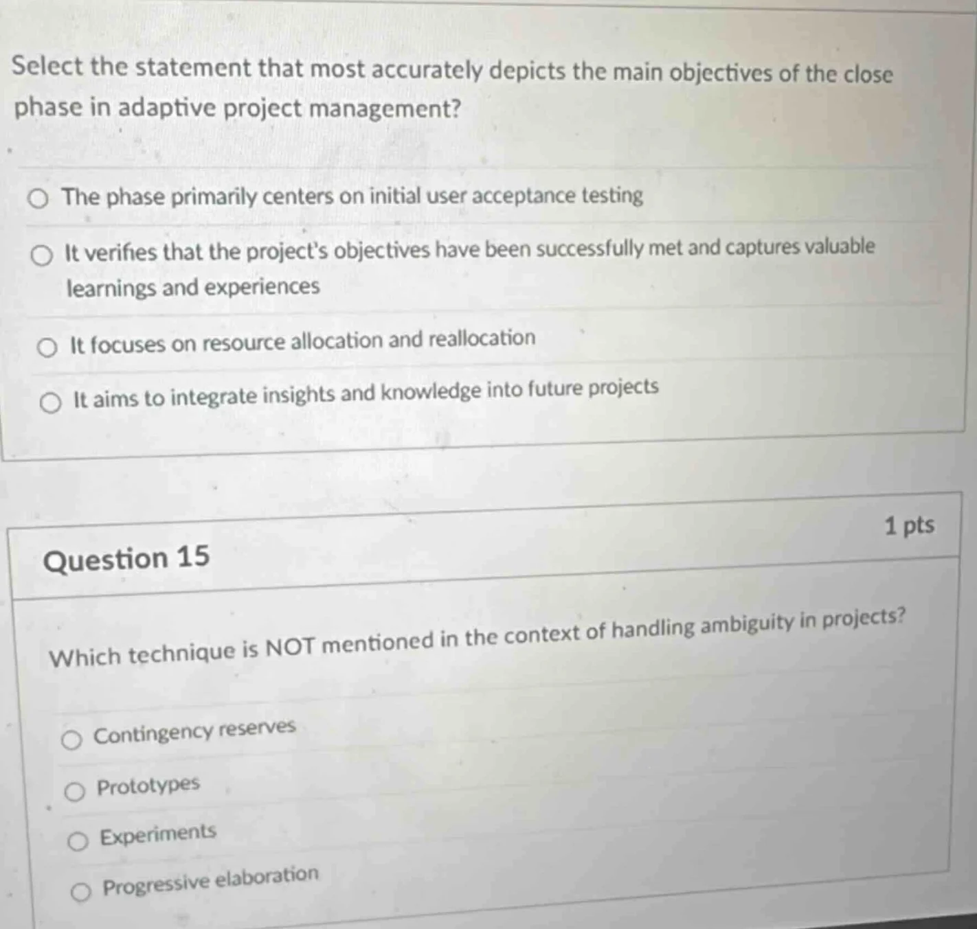 select the statement that most accurately depicts the main objectives o…