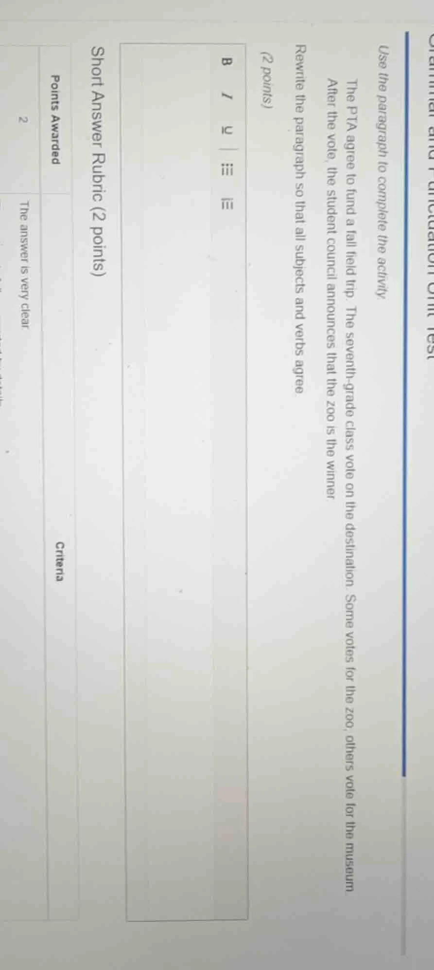 use the paragraph to complete the activity. the pta agree to fund a fal…
