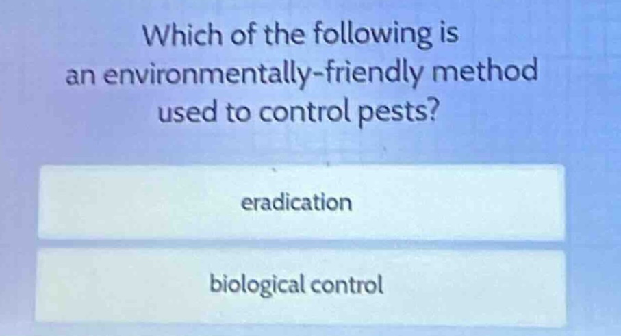 which of the following is an environmentally-friendly method used to co…