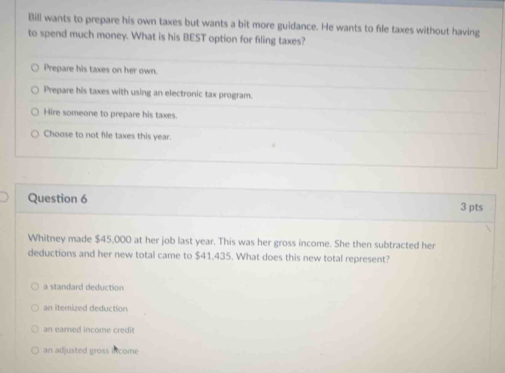 bill wants to prepare his own taxes but wants a bit more guidance. he w…