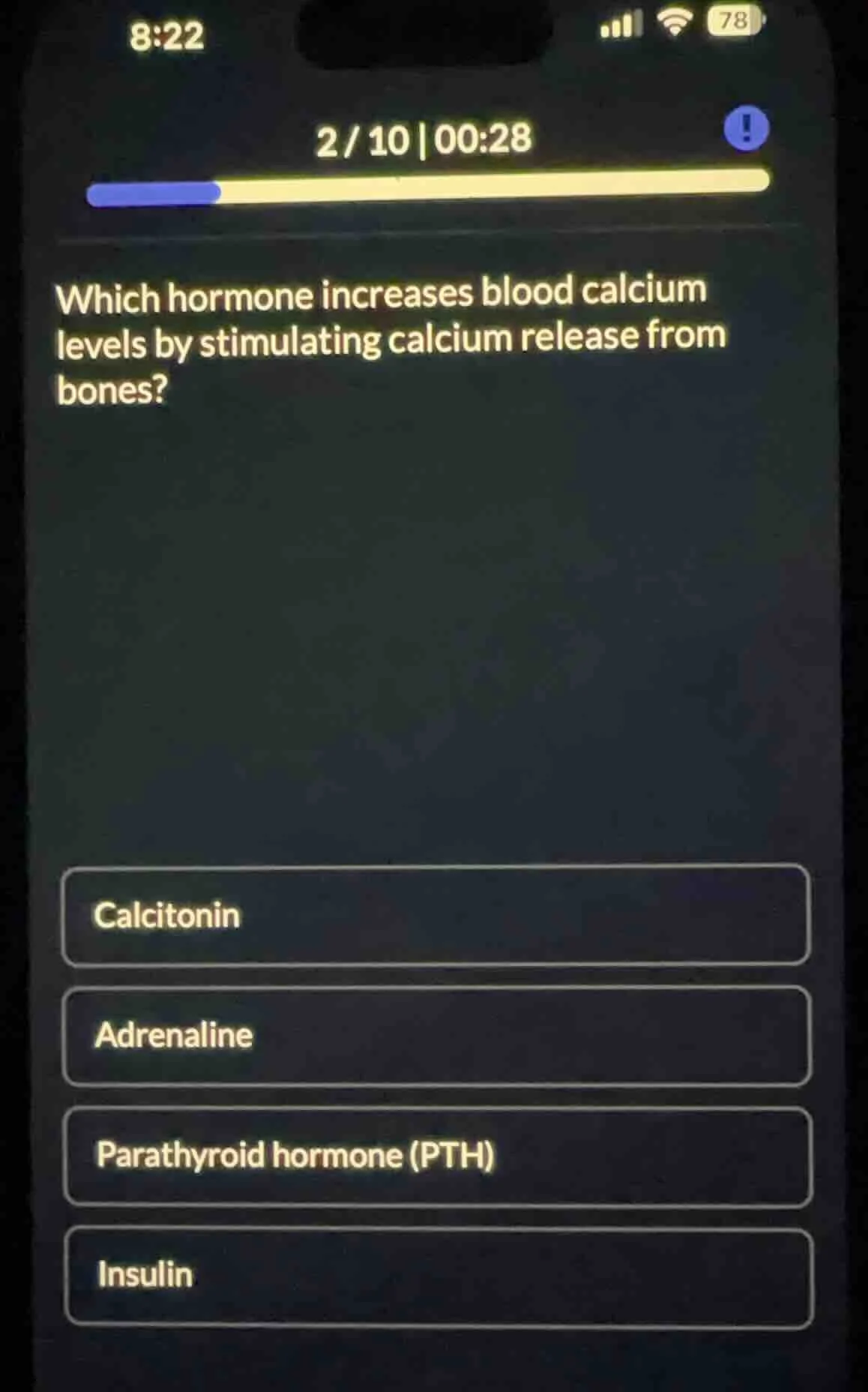 which hormone increases blood calcium levels by stimulating calcium rel…