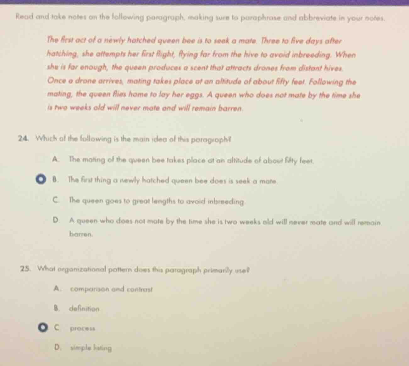 read and take notes on the following paragraph, making sure to paraphra…