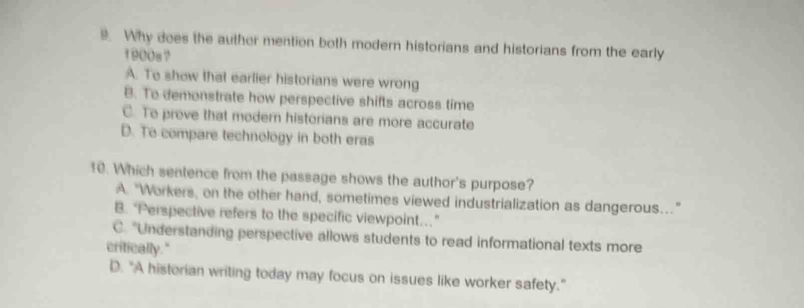 9. why does the author mention both modern historians and historians fr…