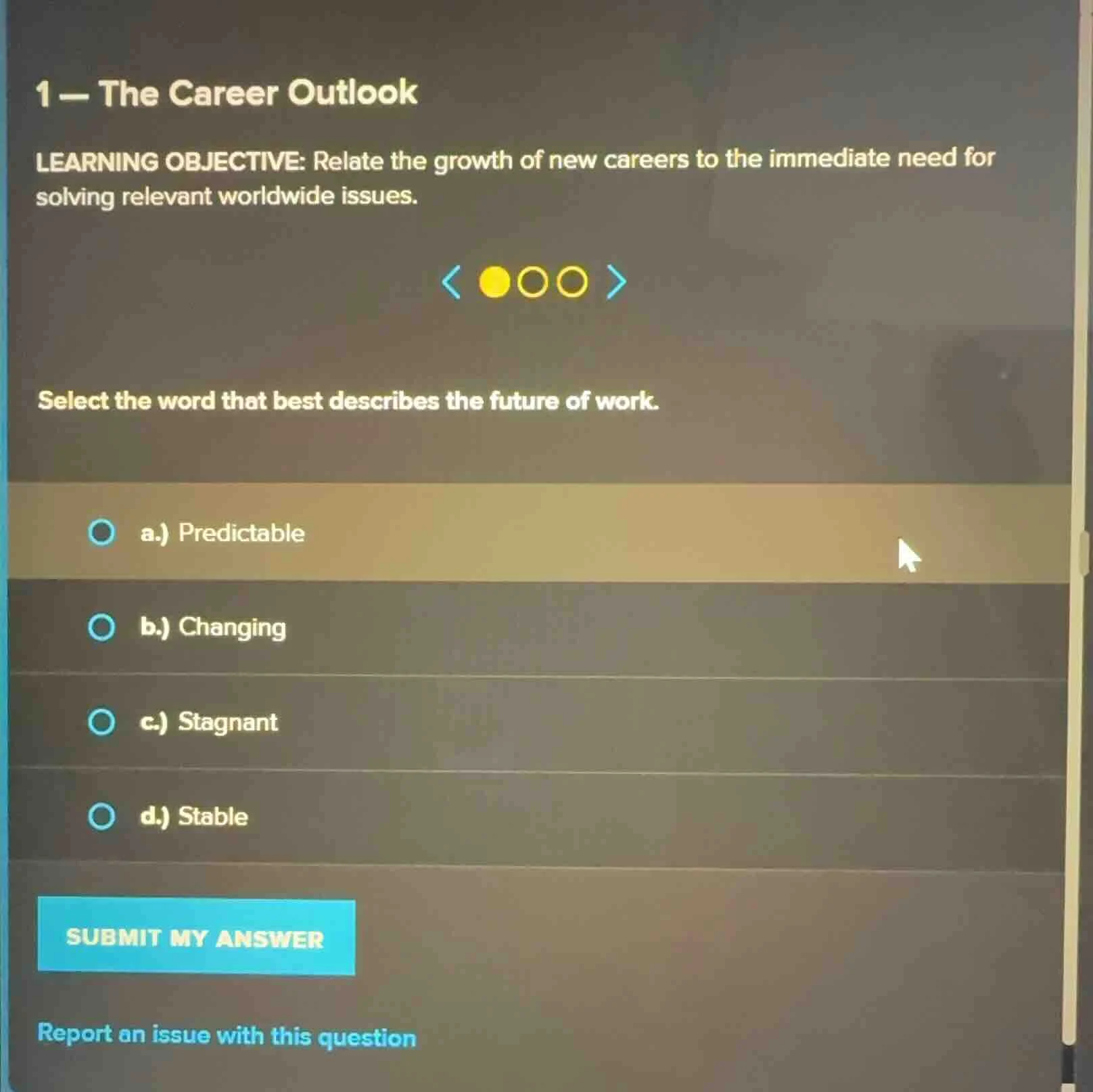 1 — the career outlook learning objective: relate the growth of new car…