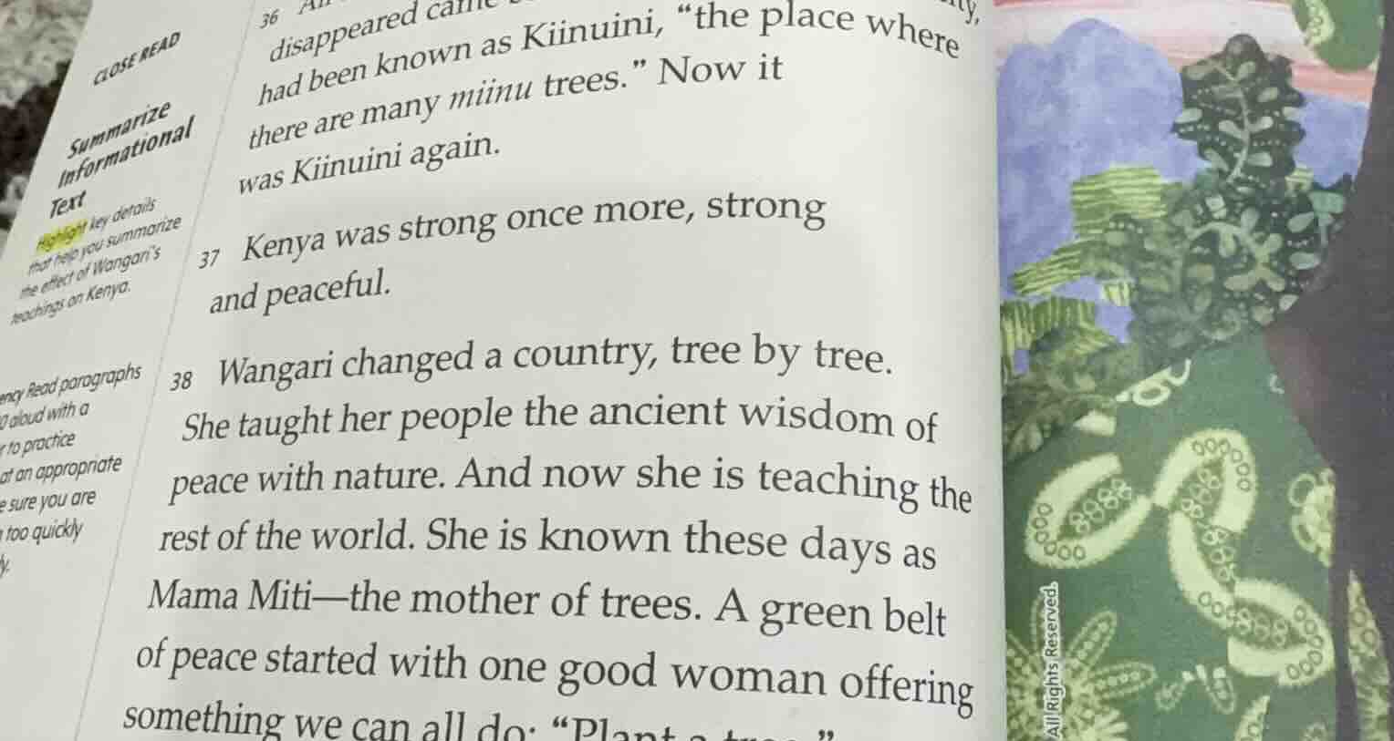 close read summarize informational text highlight key details that help…