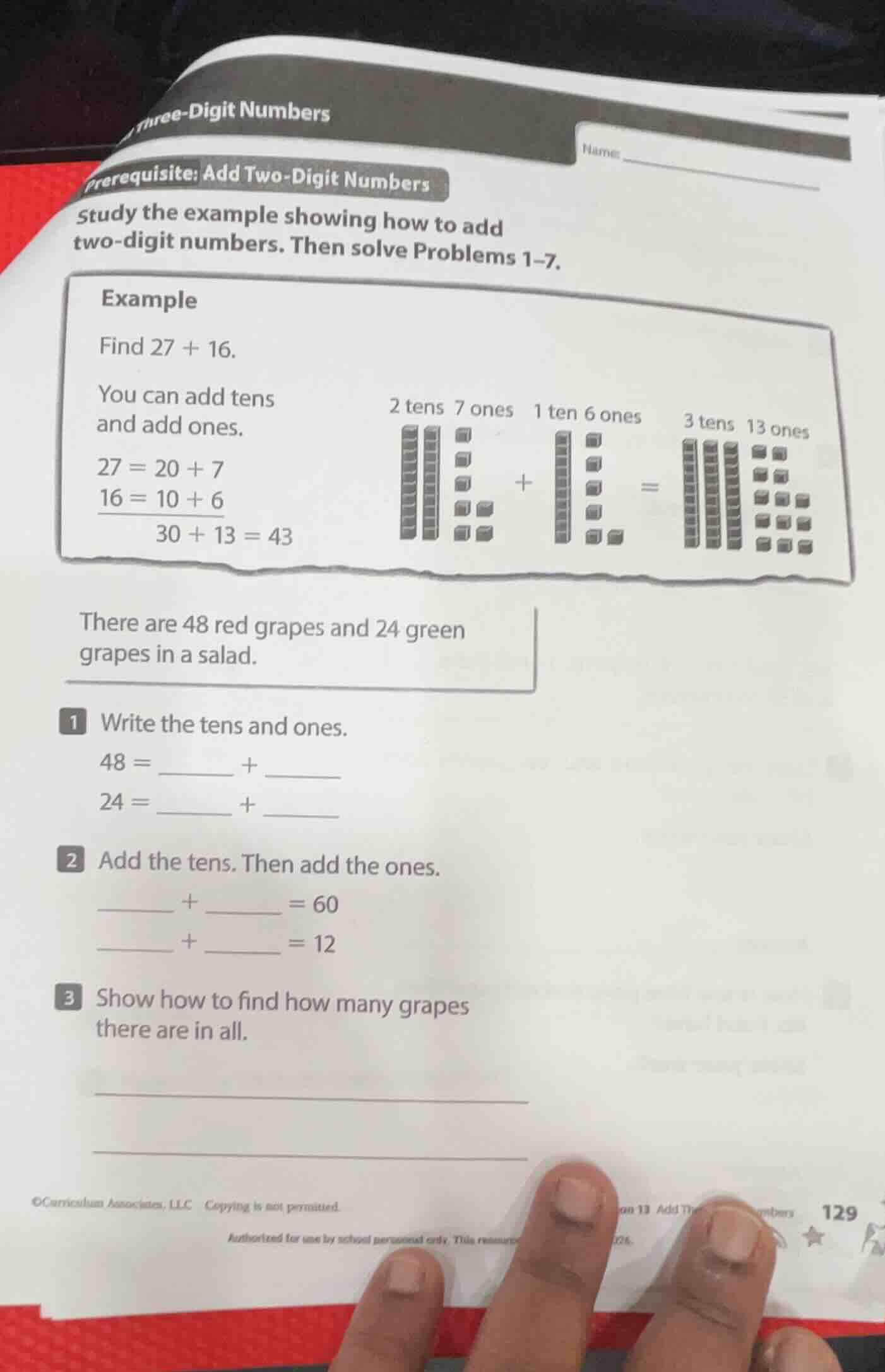three - digit numbers prerequisite: add two - digit numbers study the e…