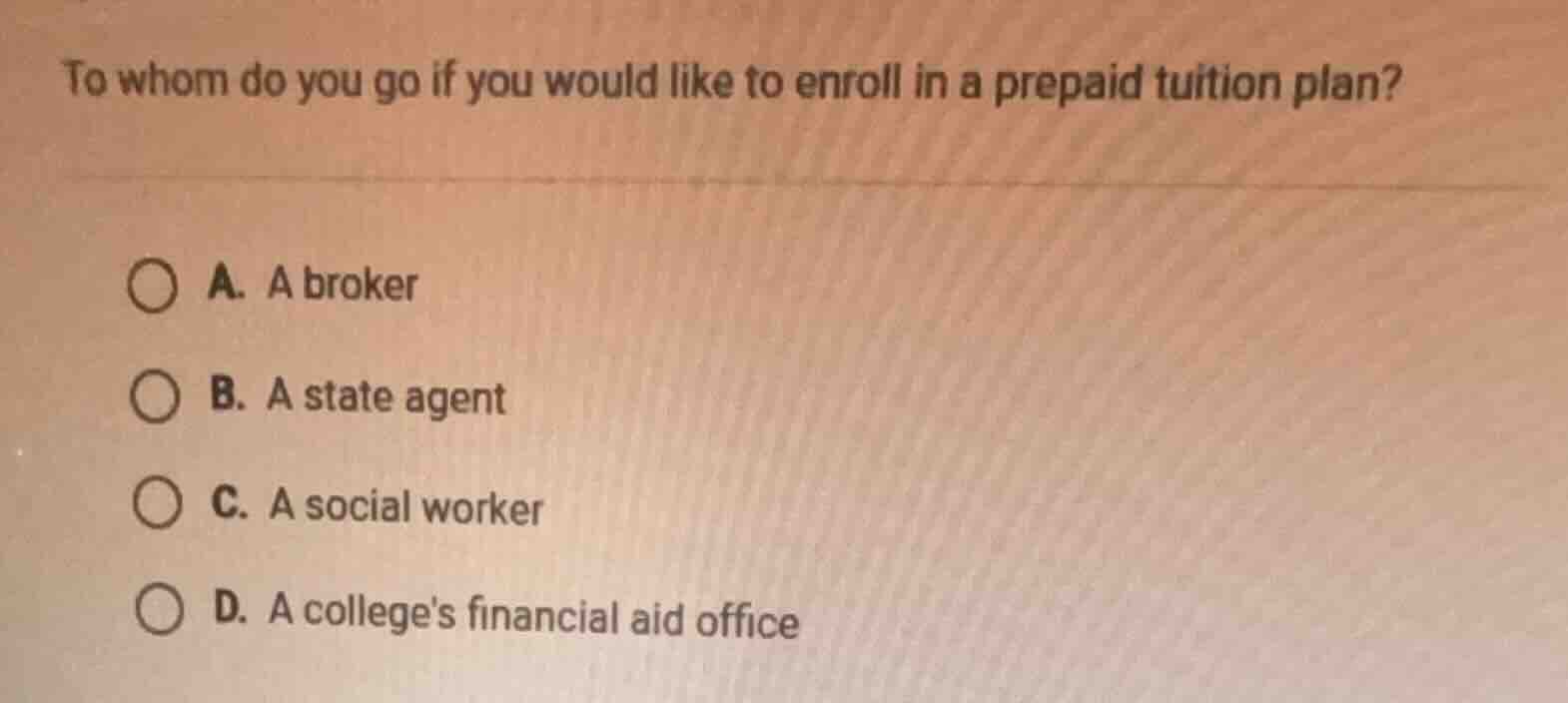 to whom do you go if you would like to enroll in a prepaid tuition plan…