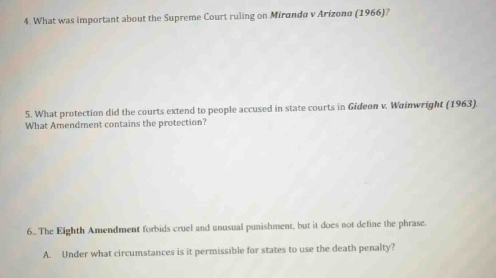4. what was important about the supreme court ruling on miranda v arizo…