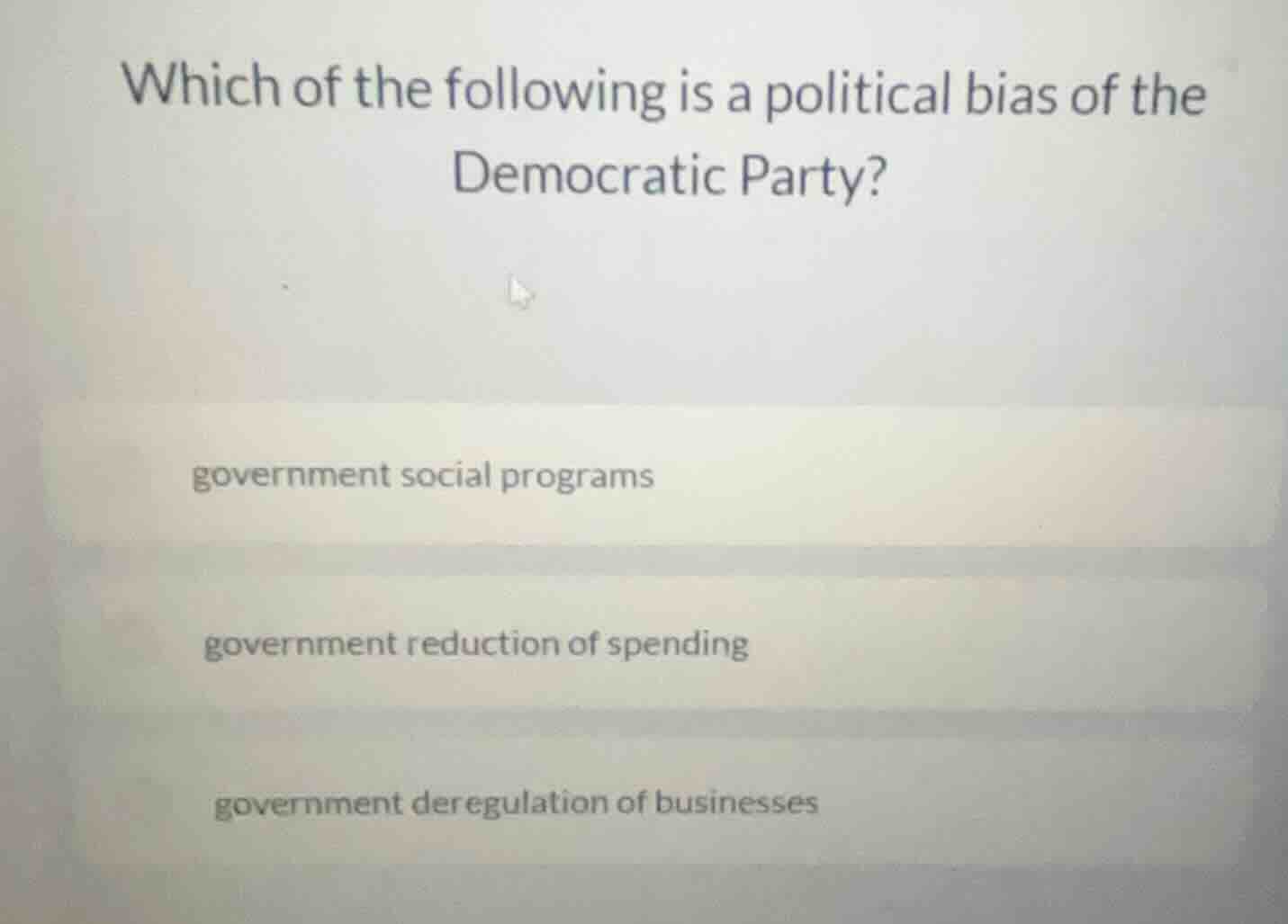 which of the following is a political bias of the democratic party? gov…