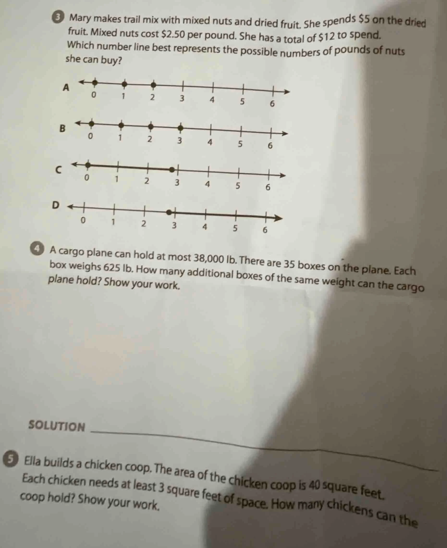 3 mary makes trail mix with mixed nuts and dried fruit. she spends $5 o…