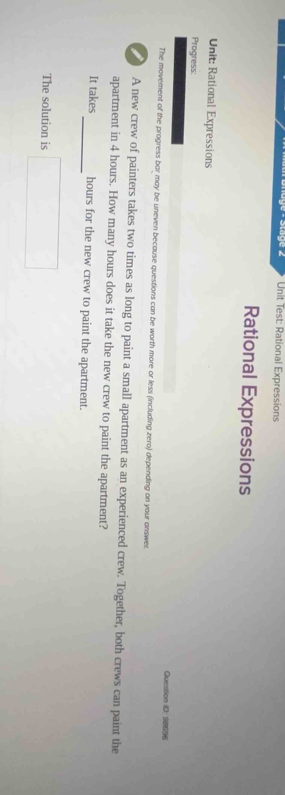 unit: rational expressions progress: the movement of the progress bar m…