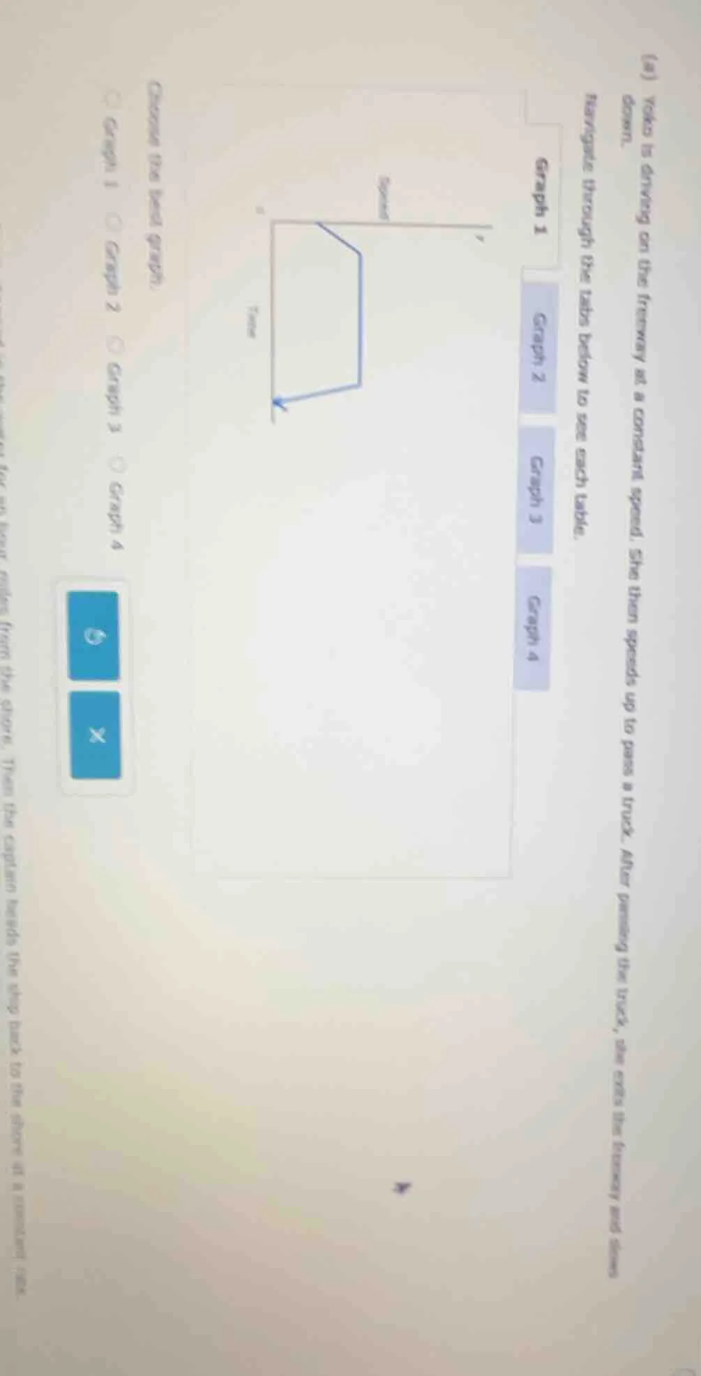 (a) yoko is driving on the freeway at a constant speed. she then speeds…