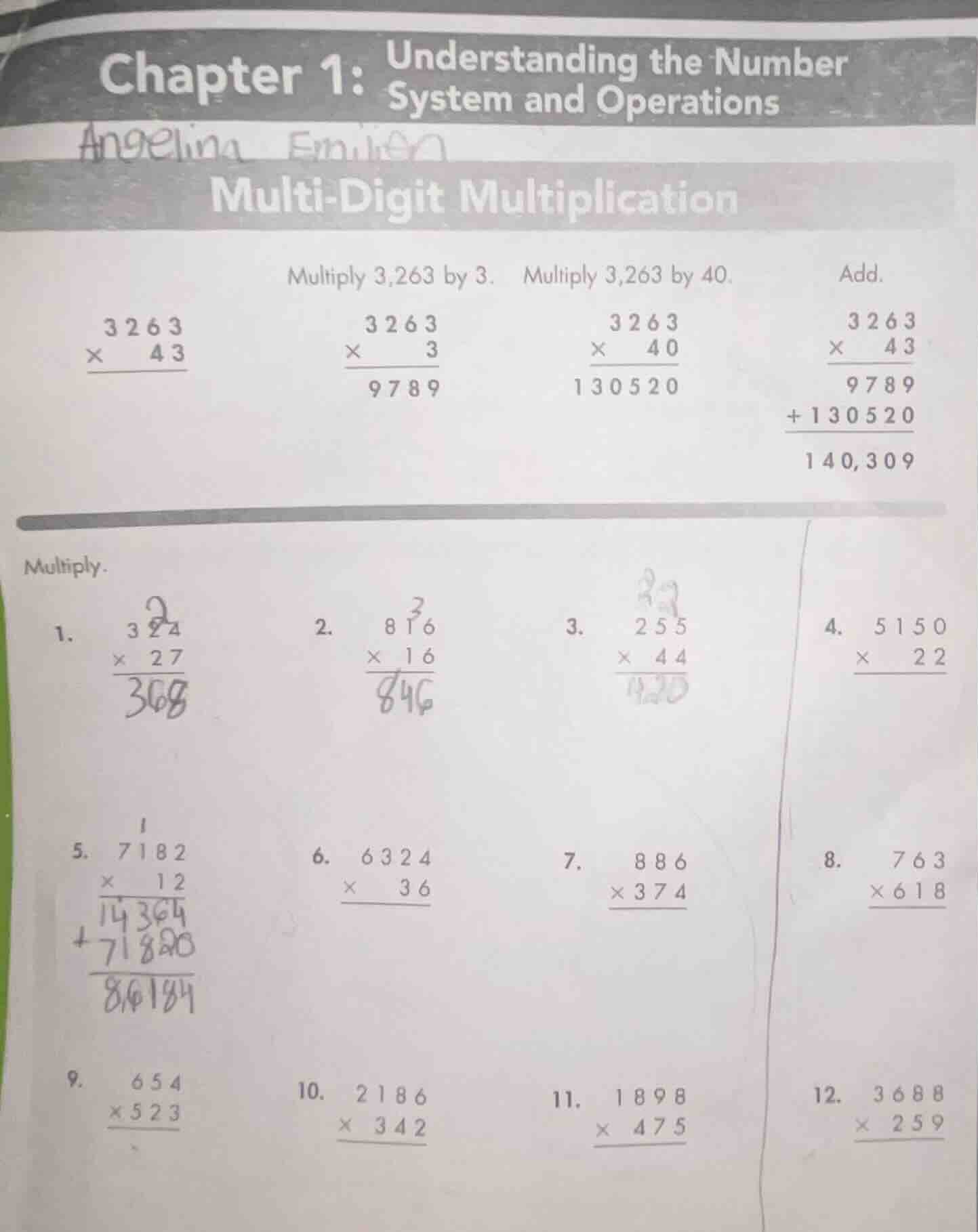 chapter 1: understanding the number system and operations multi - digit…