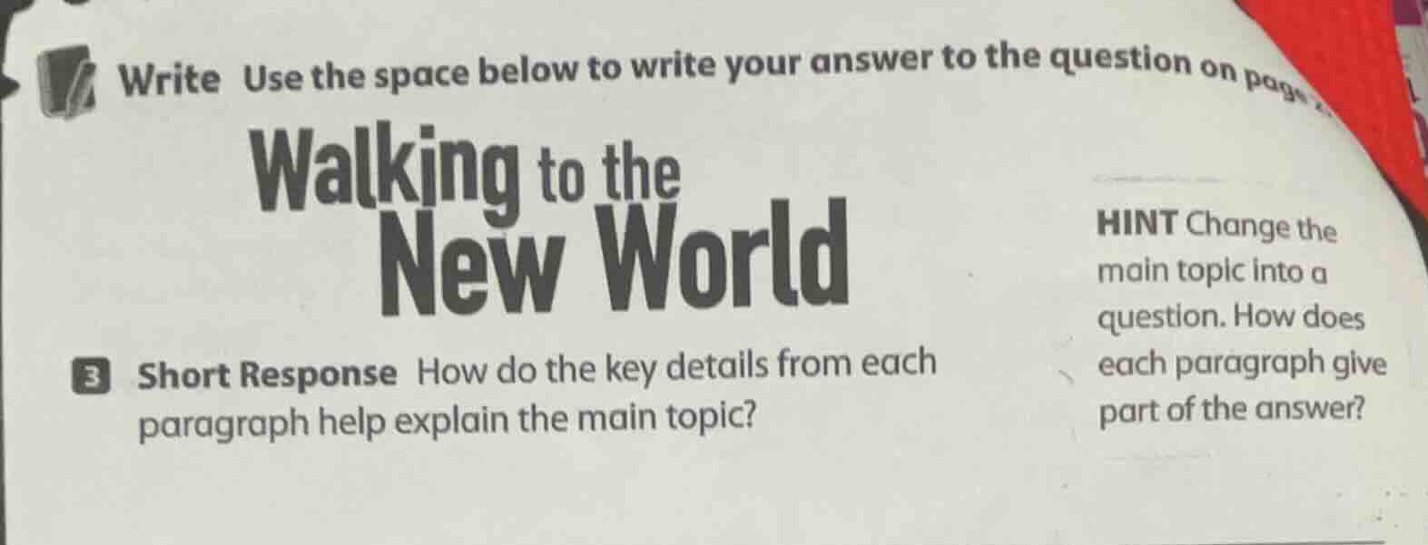 write use the space below to write your answer to the question on page …