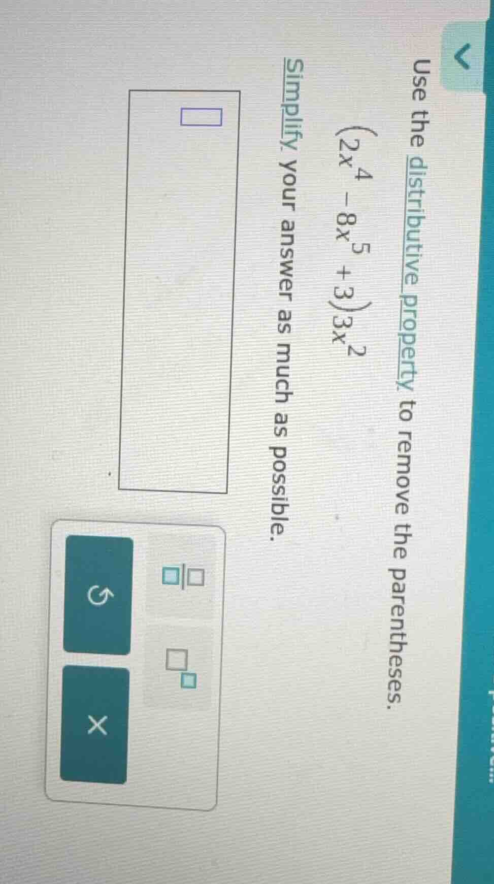 use the distributive property to remove the parentheses. $left(2x^{4}-8…