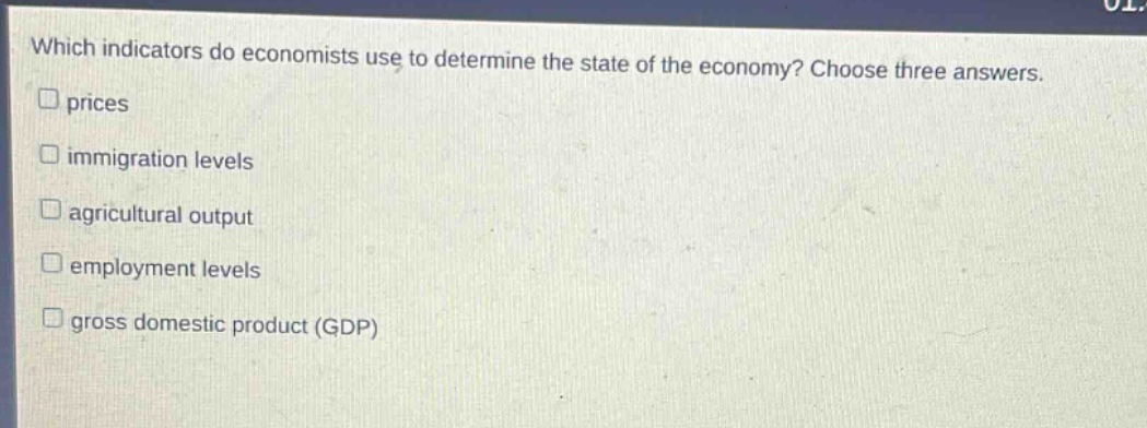 which indicators do economists use to determine the state of the econom…