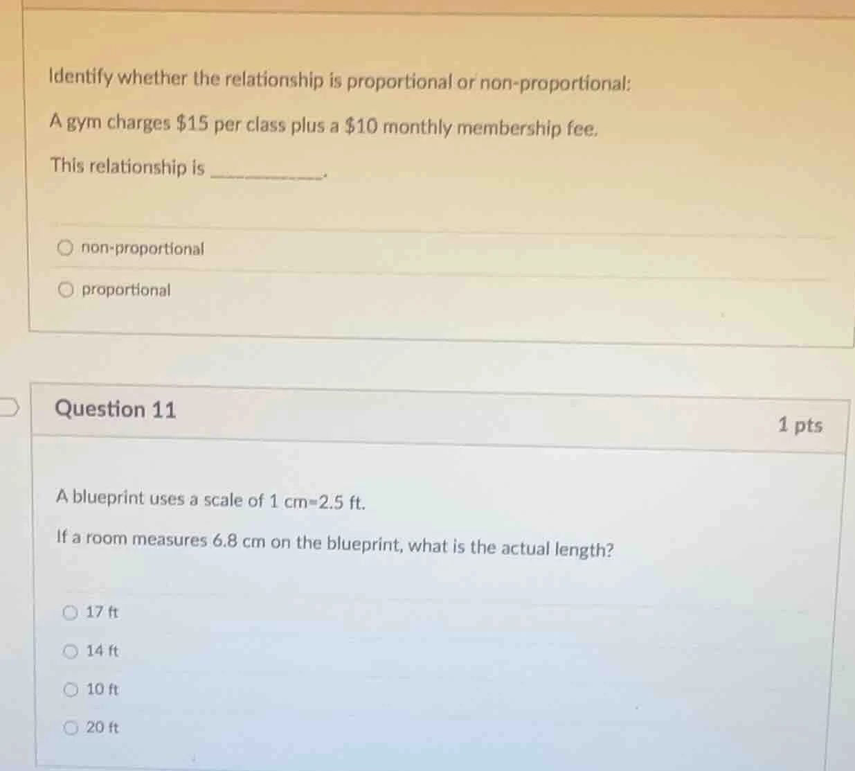 identify whether the relationship is proportional or non - proportional…