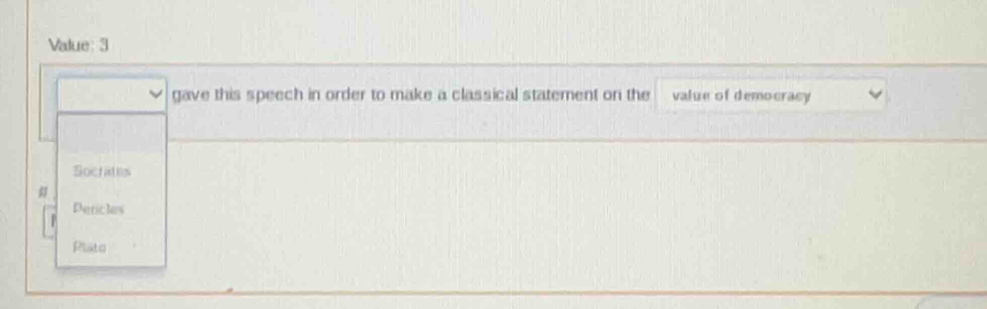 value: 3 gave this speech in order to make a classical statement on the…