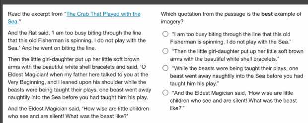 read the excerpt from \the crab that played with the sea.\ and the rat …