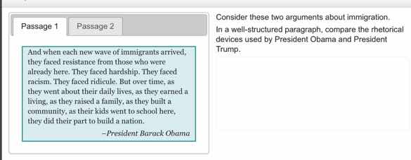 passage 1 passage 2 and when each new wave of immigrants arrived, they …
