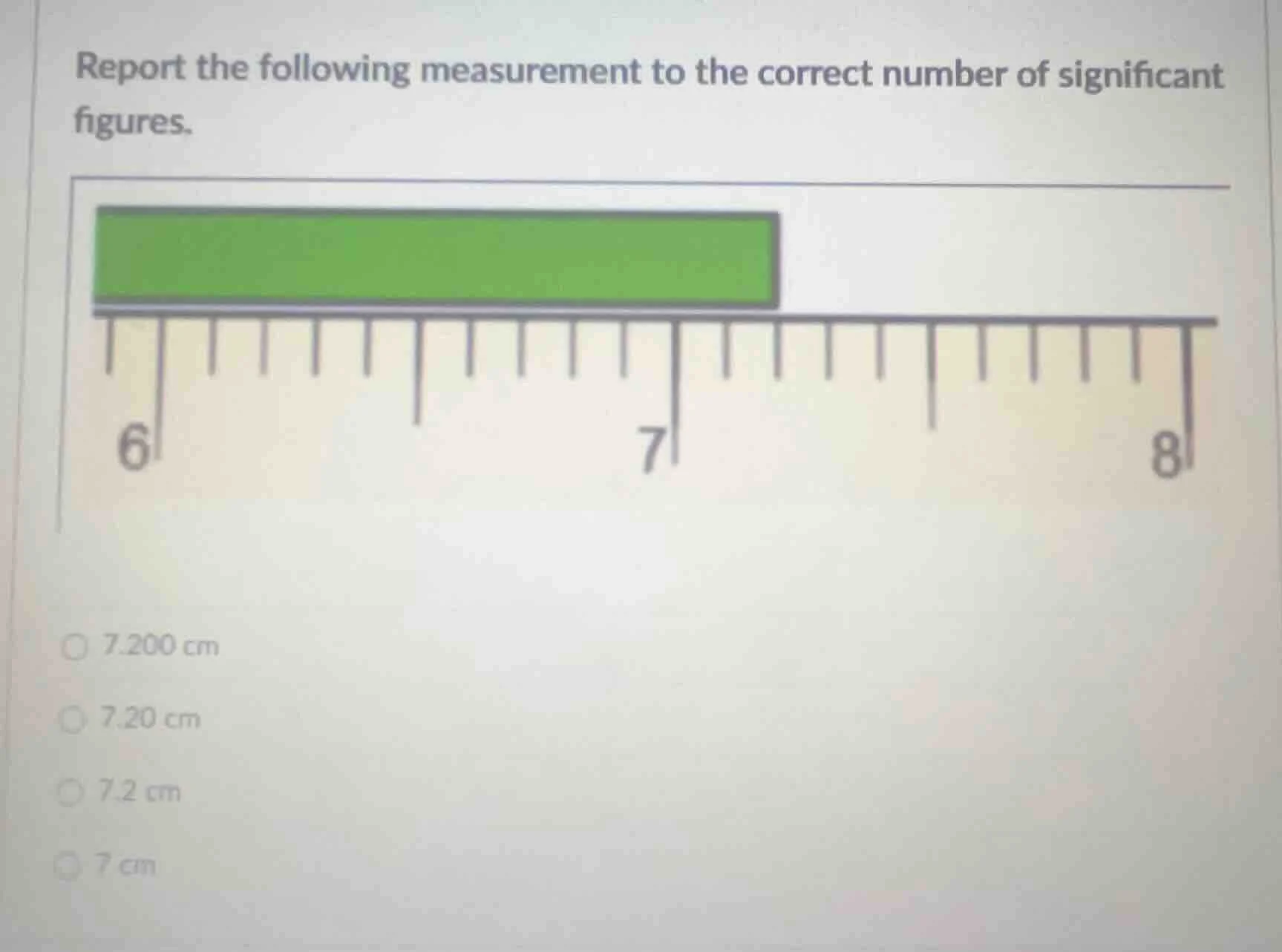 report the following measurement to the correct number of significant f…
