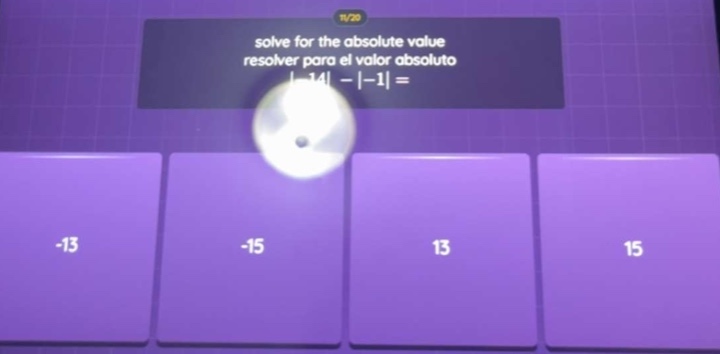 solve for the absolute value resolver para el valor absoluto |-14| - |-…