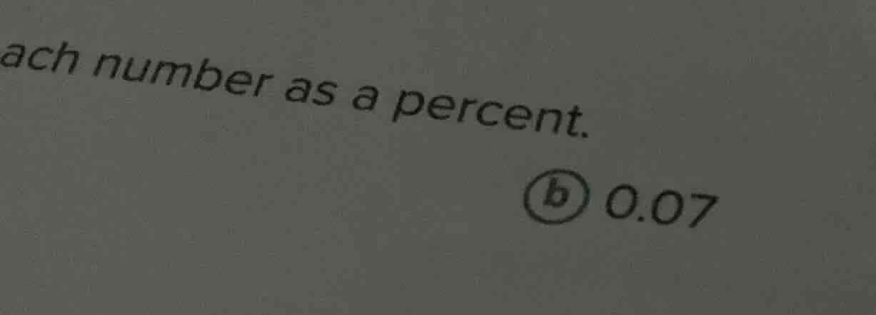ach number as a percent. b 0.07
