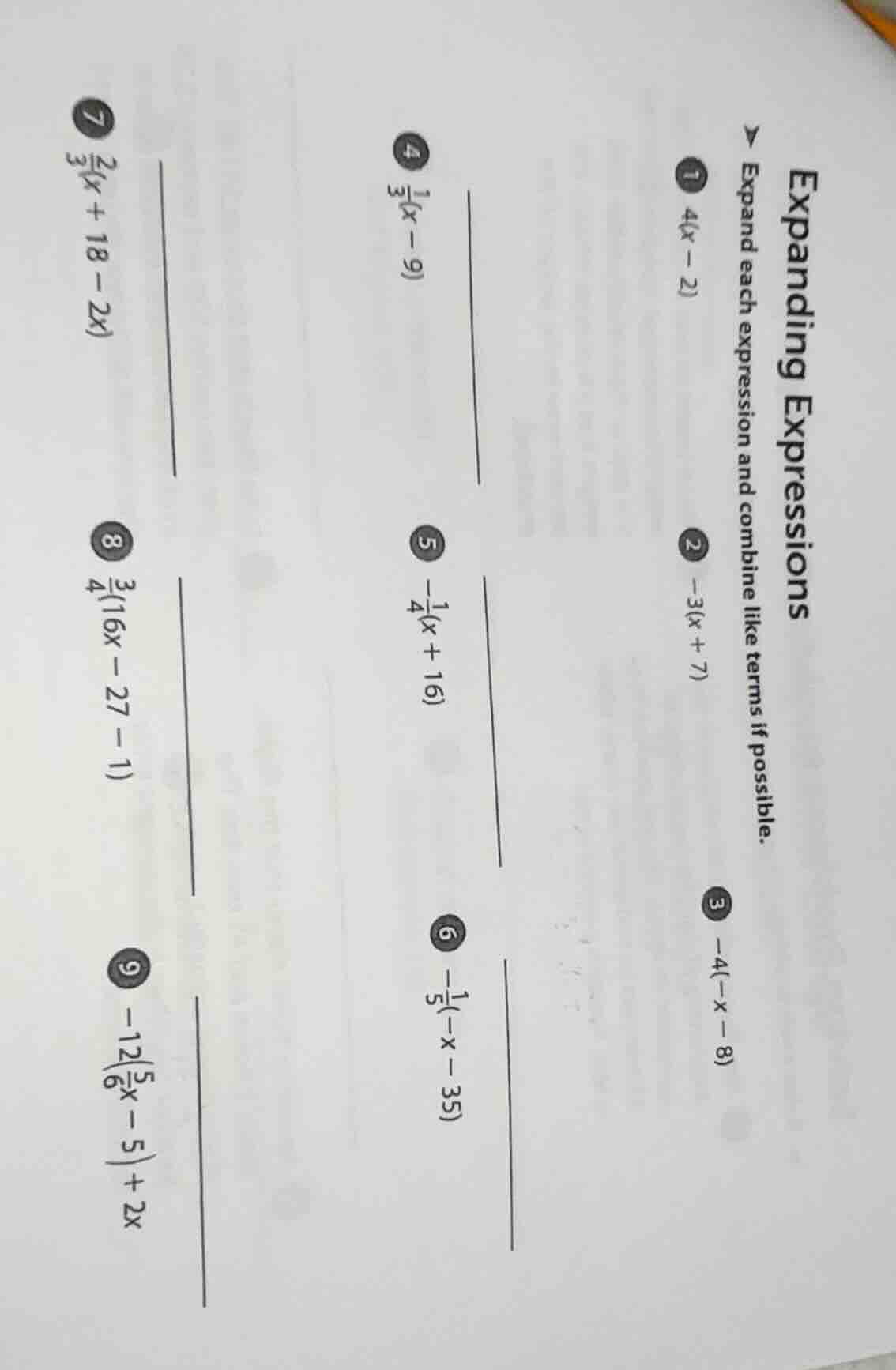 expanding expressions expand each expression and combine like terms if …