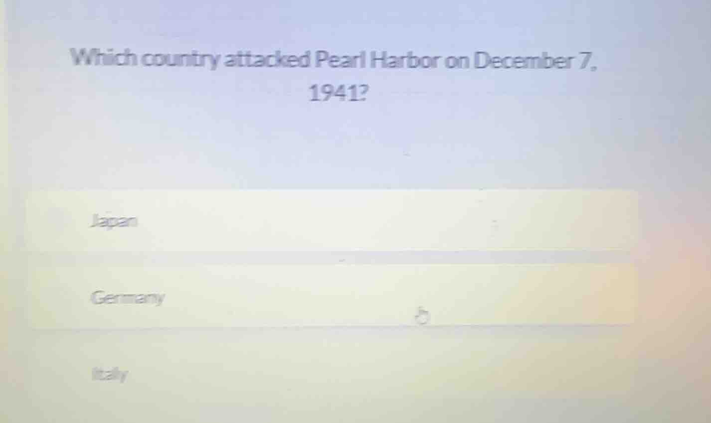 which country attacked pearl harbor on december 7, 1941? japan germany …