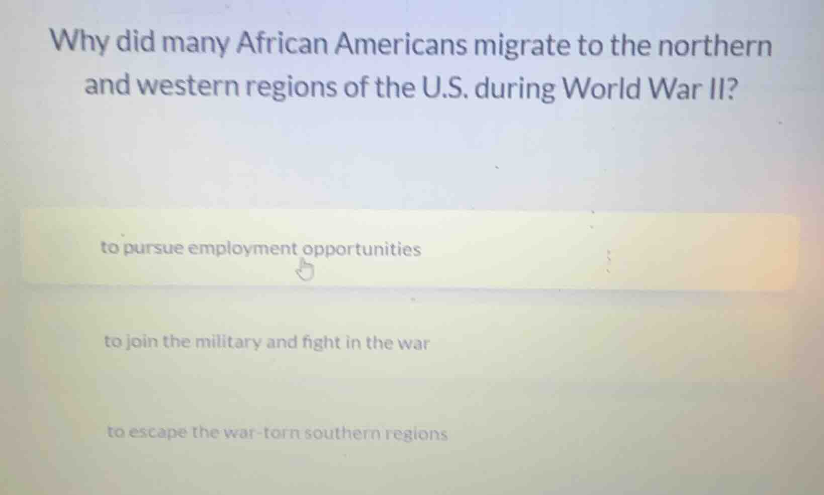why did many african americans migrate to the northern and western regi…