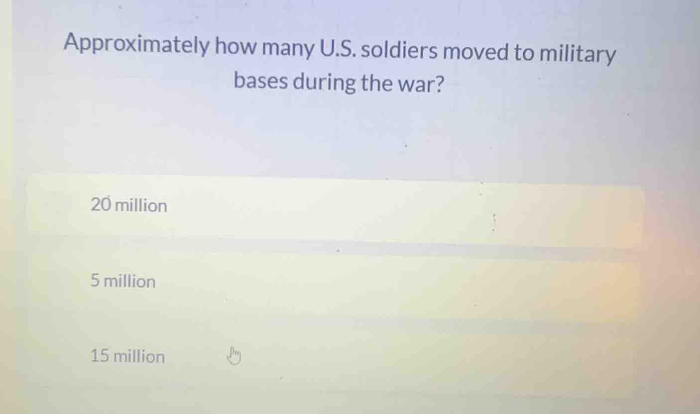 approximately how many u.s. soldiers moved to military bases during the…