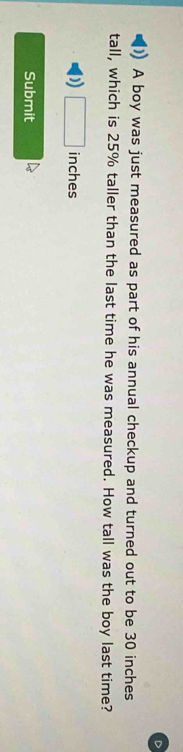 a boy was just measured as part of his annual checkup and turned out to…