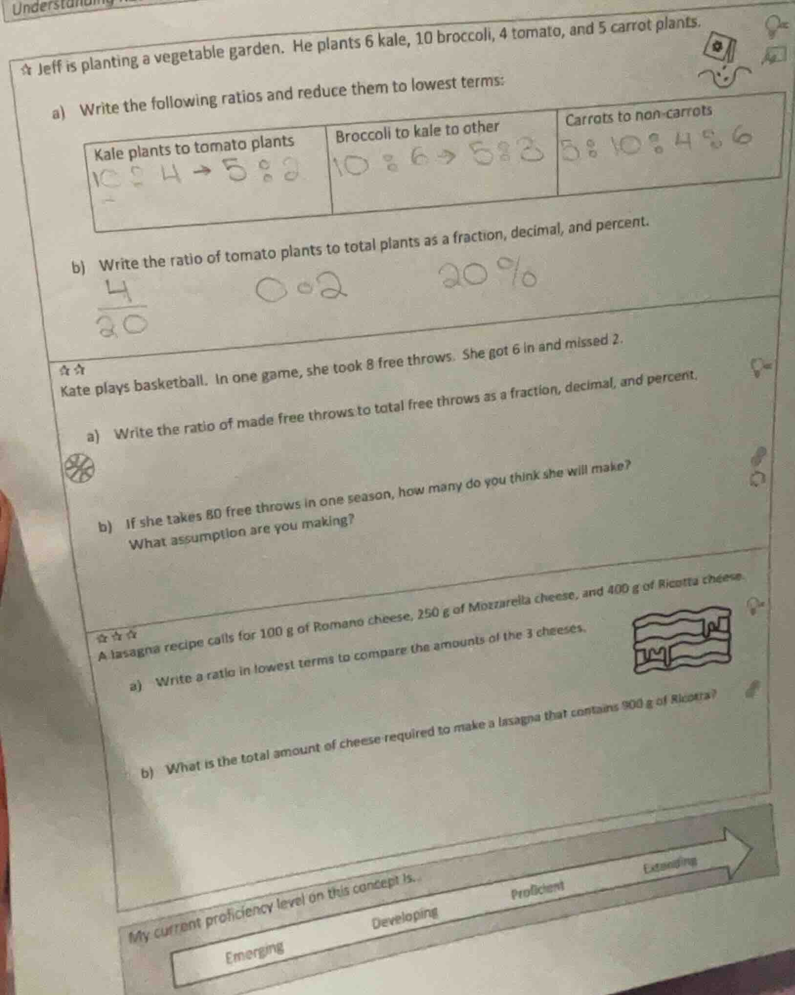 jeff is planting a vegetable garden. he plants 6 kale, 10 broccoli, 4 t…