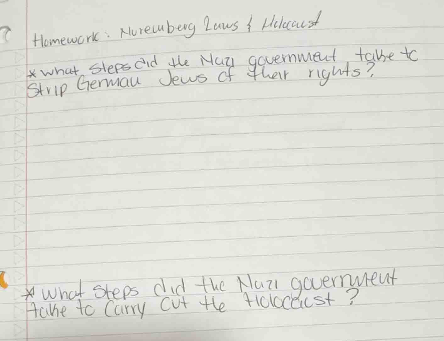 homework: nuremberg laws & holocaust * what steps did the nazi governme…