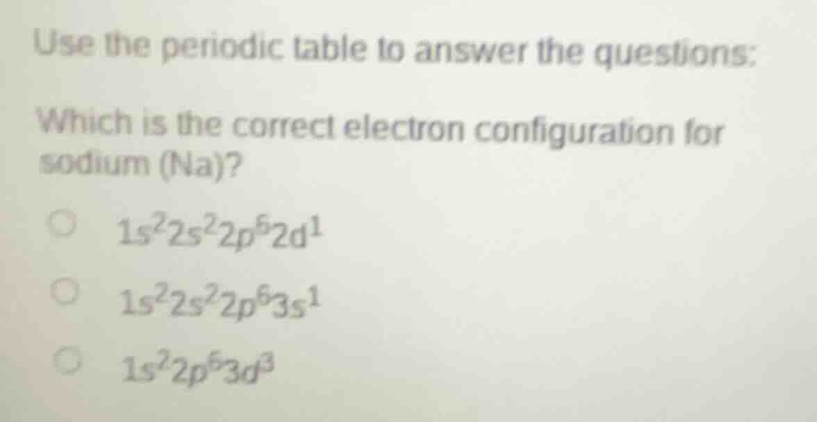 use the periodic table to answer the questions: which is the correct el…