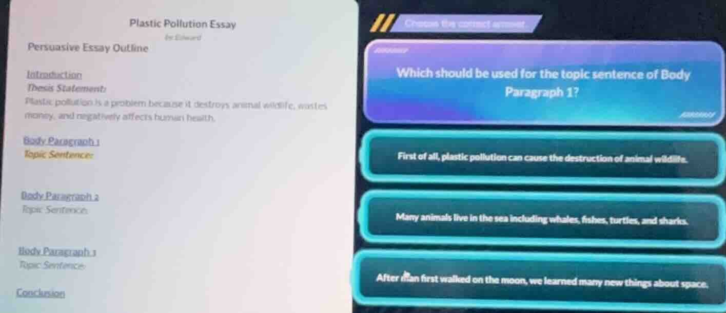 plastic pollution essay for edward persuasive essay outline introductio…