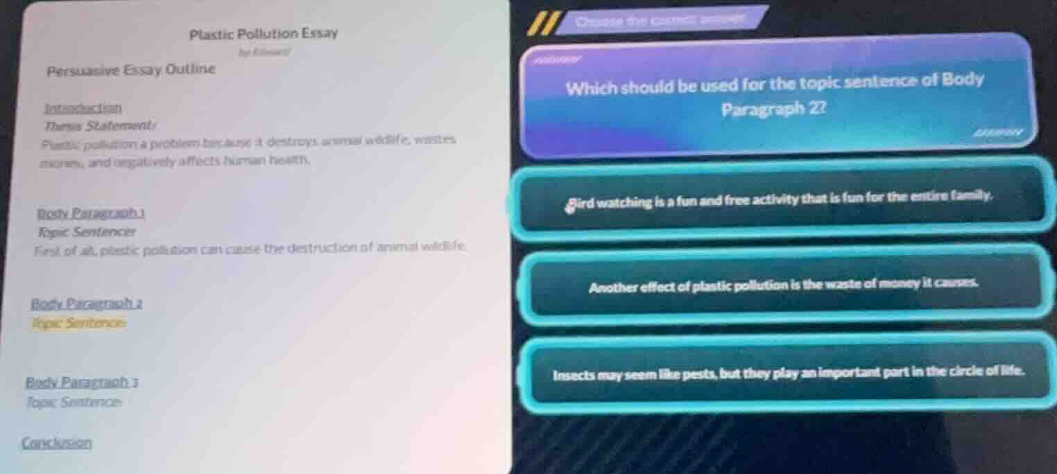 plastic pollution essay persuasive essay outline introduction thesis st…