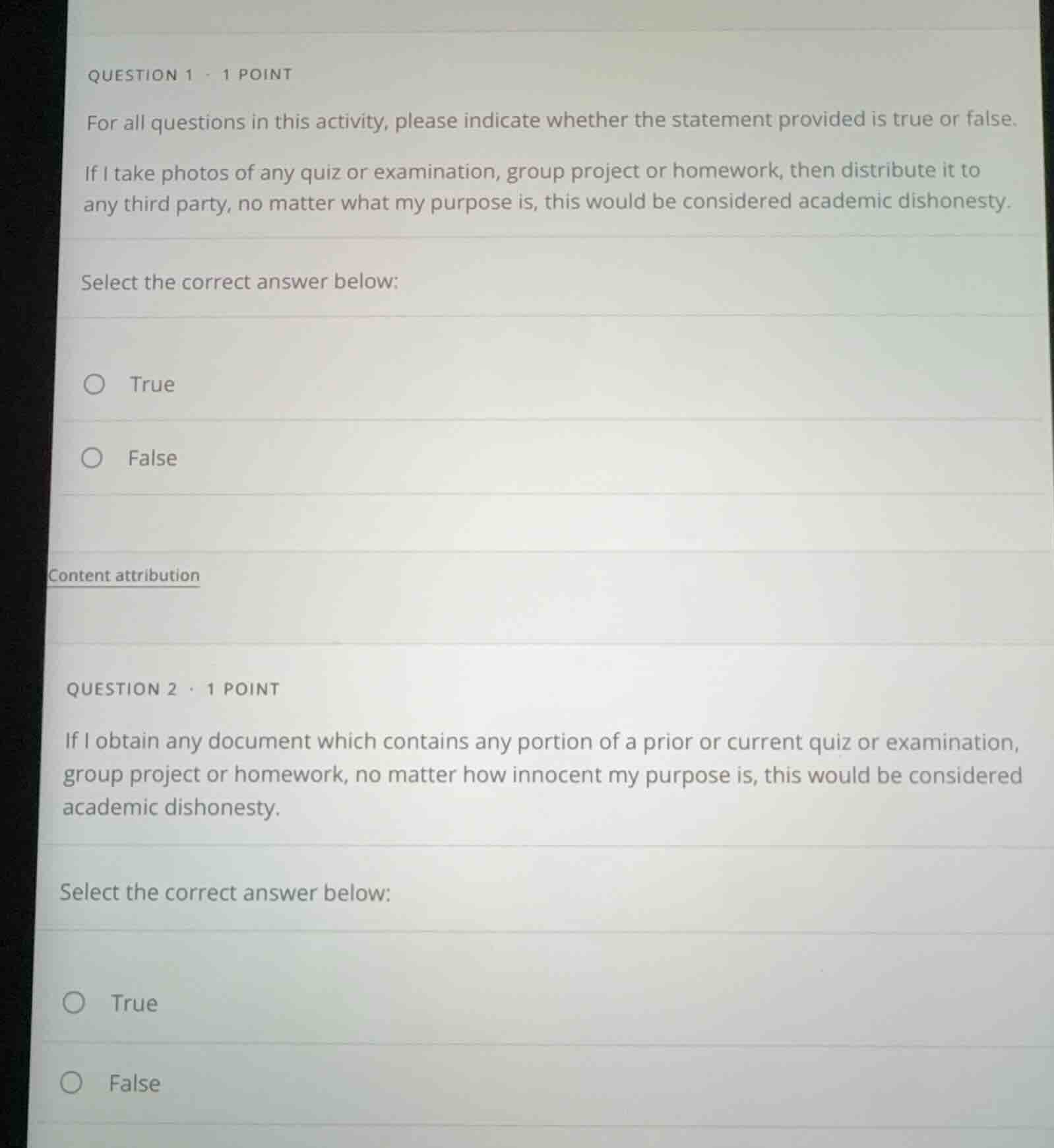 question 1 · 1 point for all questions in this activity, please indicat…