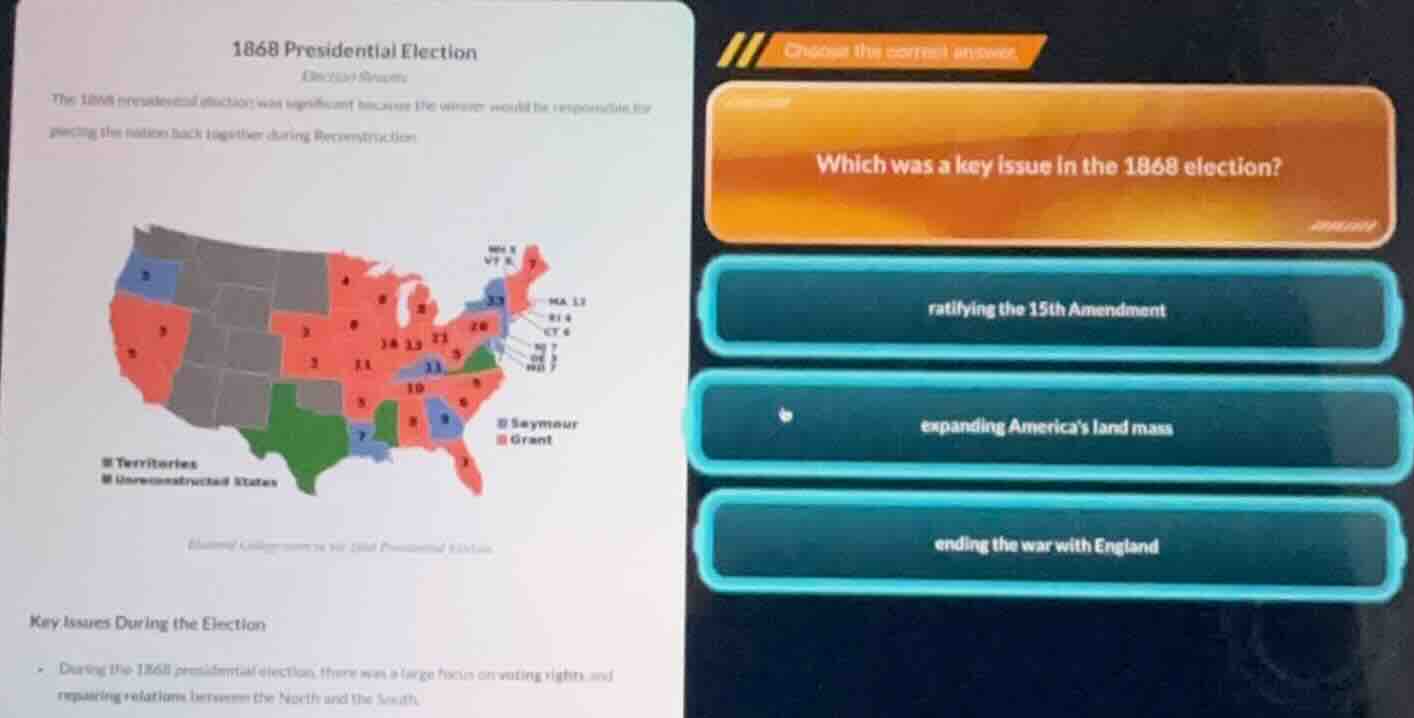 1868 presidential election discuss origins the 1868 presidential electi…